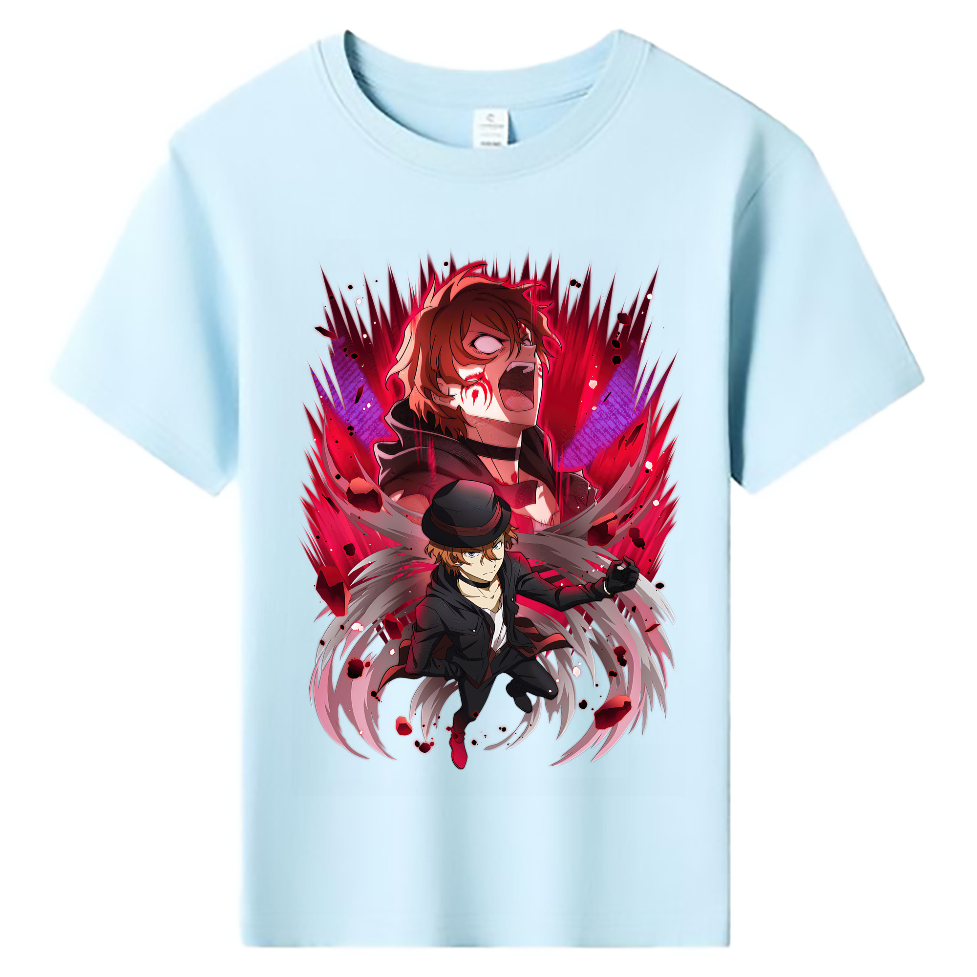 （画像用） 文豪ストレイドッグス Bungo Stray Dogs 綿100％キッズTシャツ（フロントプリント）